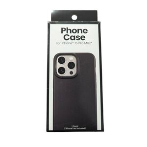 Z1O Slim‎ Fit Matte Black Phone Case Compatible with iPhone 15 Pro Max